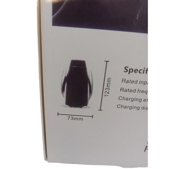 Smart Sensor Car Wireless Charger S5 Retractable Silver Black 5 L x 2.5 W - Picture 5 of 6